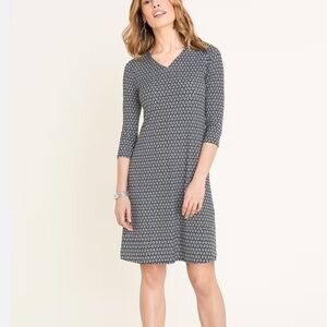 NWT Chico’s Flip Slip Geographic Pattern Dress